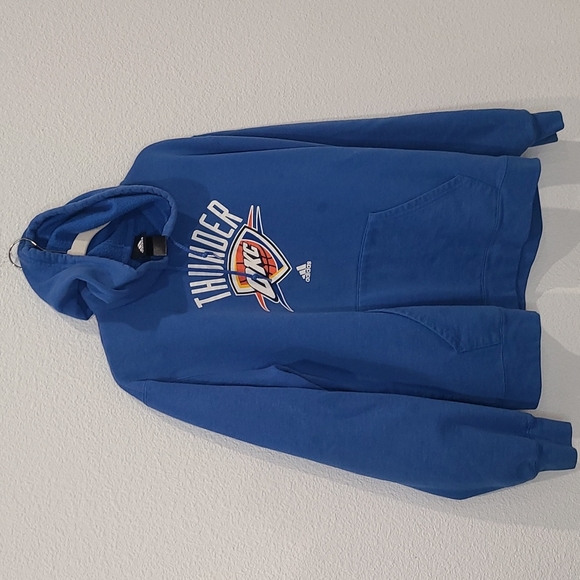 adidas Other - Adidas NBA OKC Thunder hoodie sweatshirt medium blue
